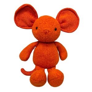 Jellycat London Vivi Orange Mouse Knit Ears Plush Stuffed Animal Free Shipping